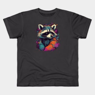 cute raccoon Kids T-Shirt